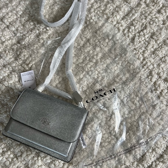 Coach Mini Klare Crossbody! Silver/Metallic! - Picture 12 of 16